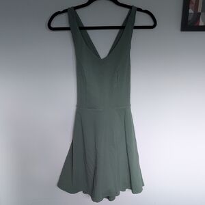 Green Sleeveless Tennis Dress